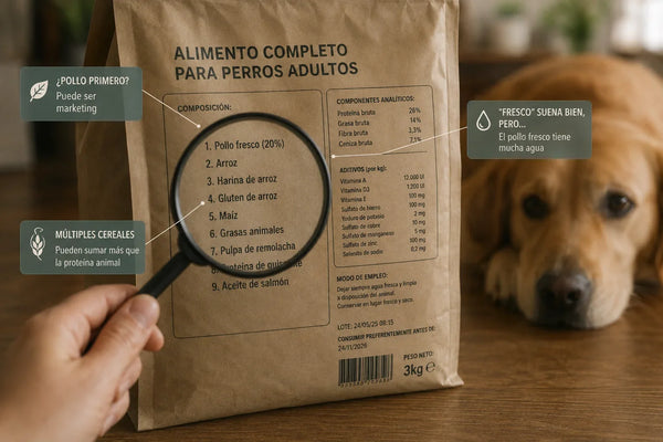Cómo leer el etiquetado de un pienso: lo que las marcas no quieren que sepas